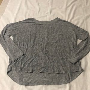 Free Press Gray High Low Sweater